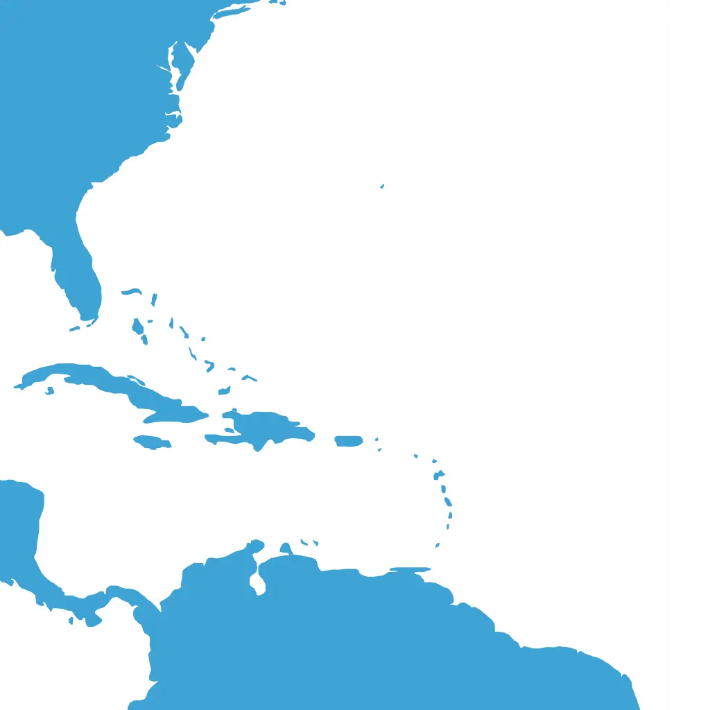 Caribbean (20+ areas) eSIM prepaid internet voor reizen